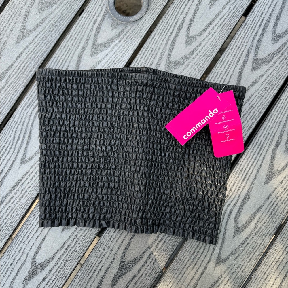 NWT commando faux leather bandeau